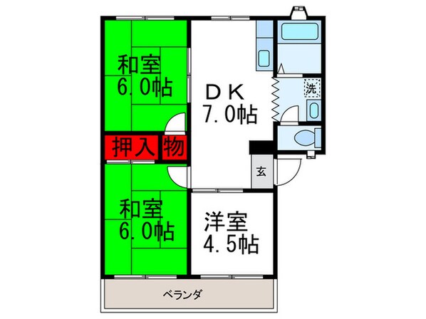 ウィンディア上の山の物件間取画像